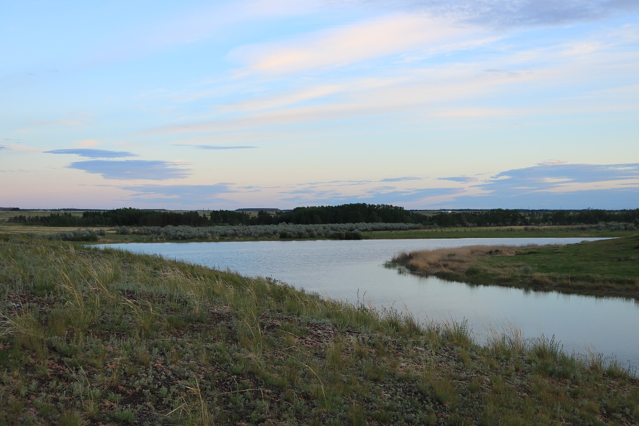 river landscape evening free photo