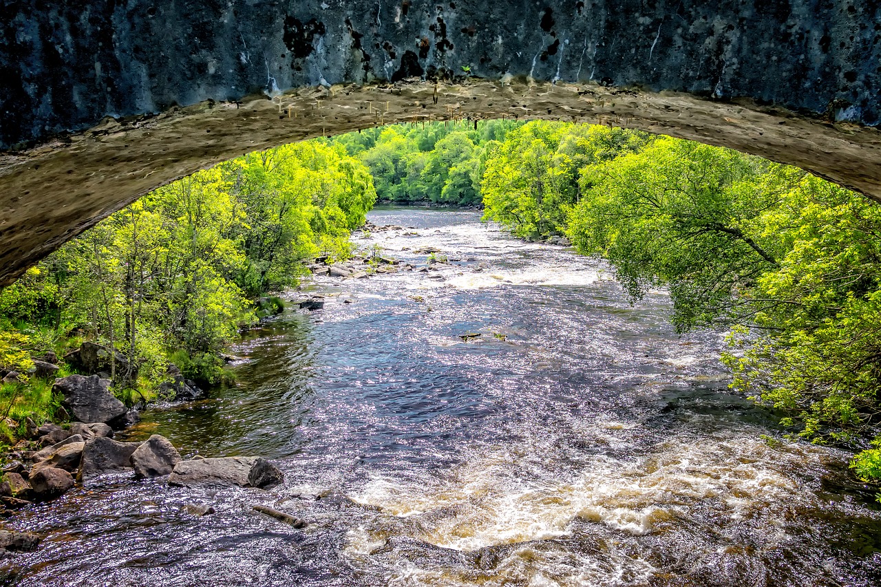 river bridge scotland free photo