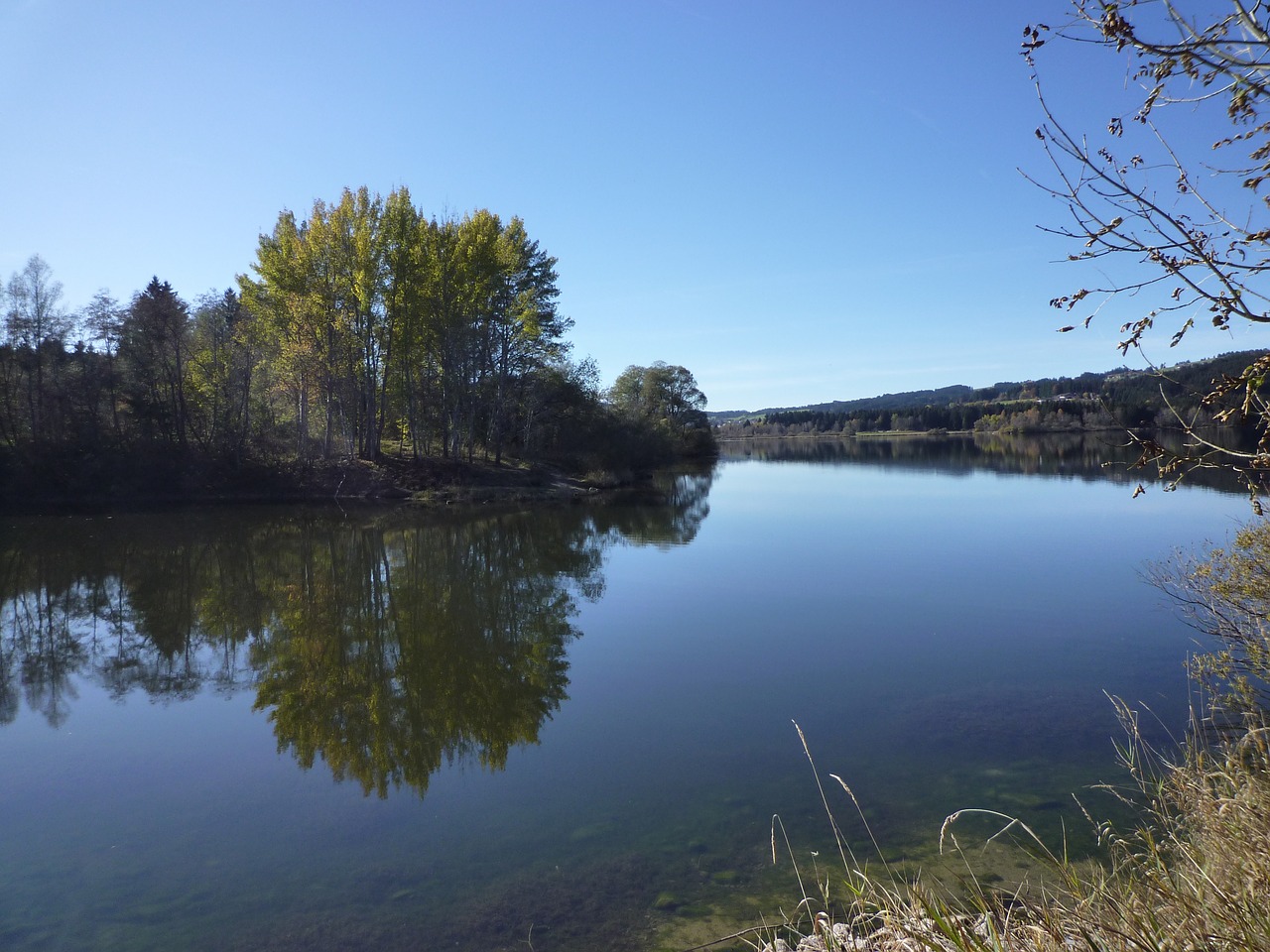 river waters peace quiet free photo