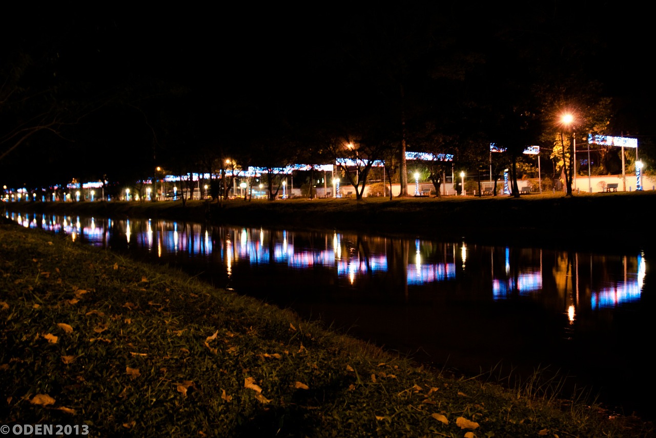 river night colorful free photo