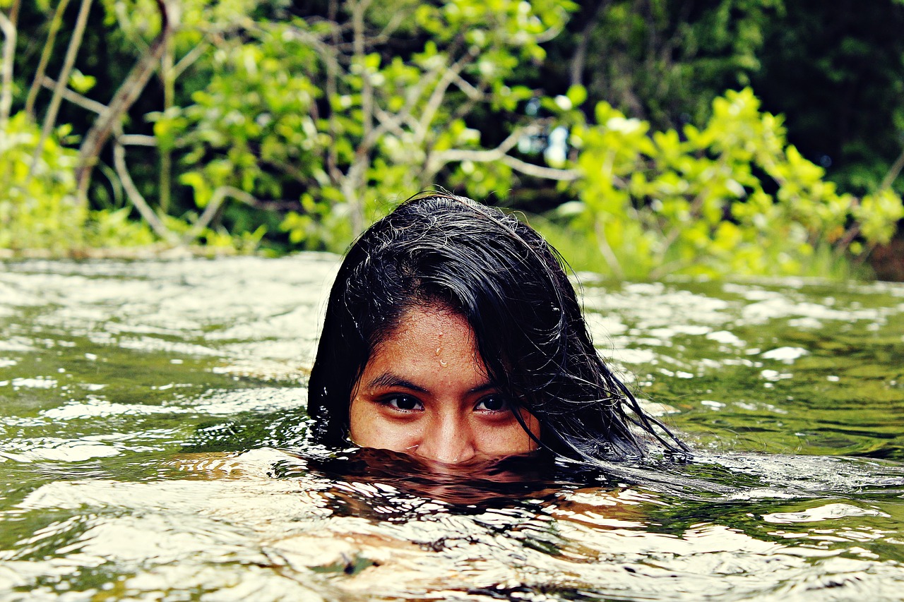 river women water free photo
