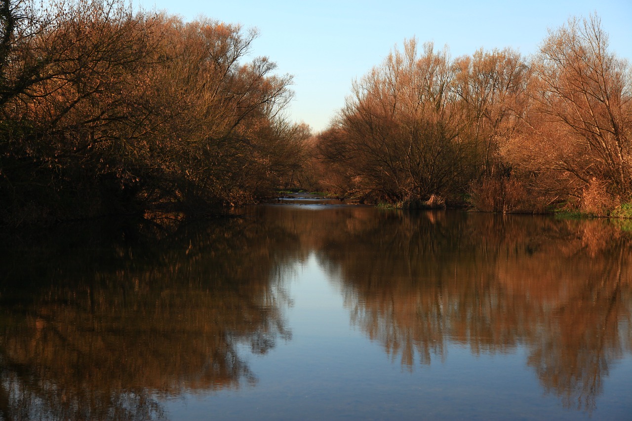 river reflection pa free photo