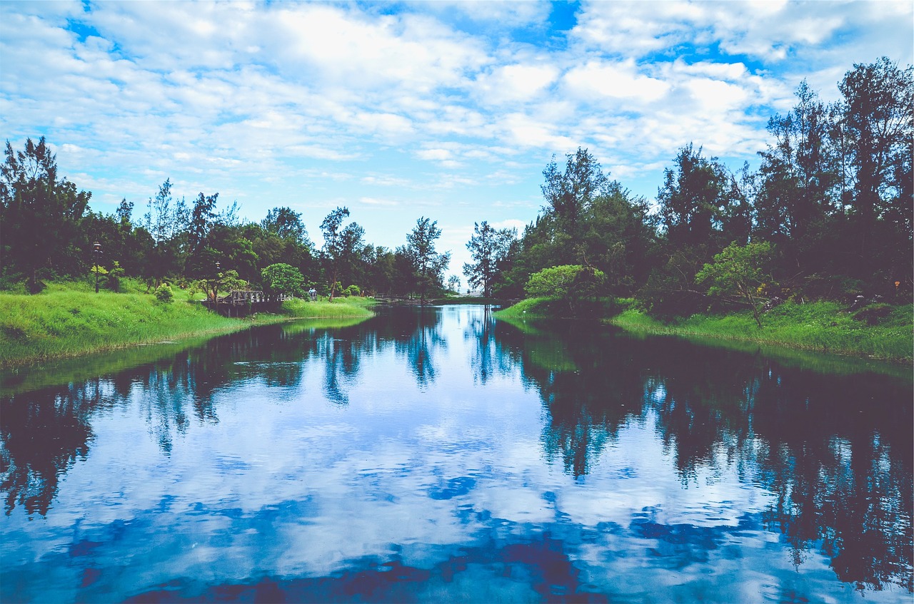 river water blue free photo