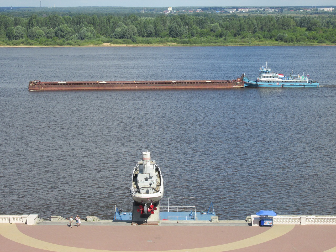 river volga freighter free photo