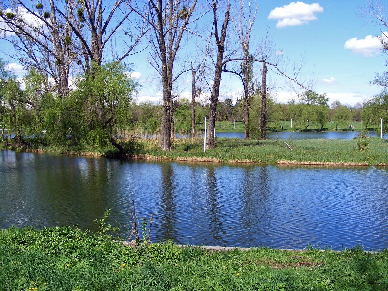 river blue landscape free photo