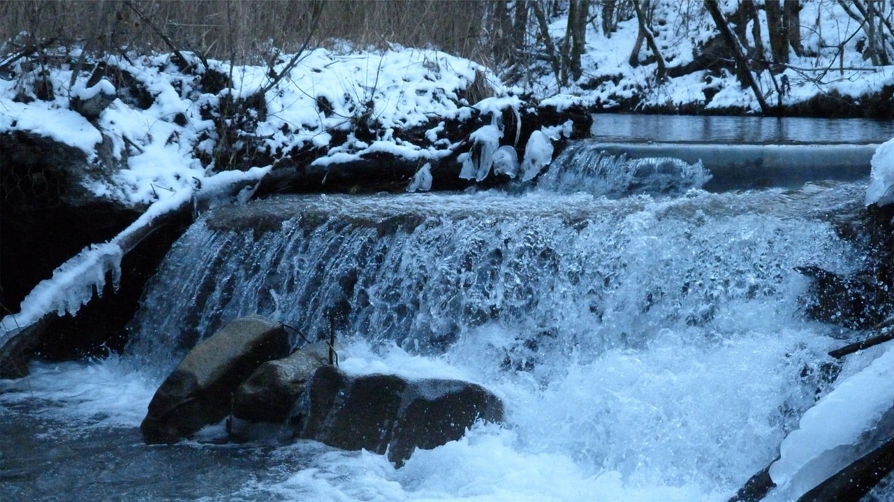 river waterfall current free photo