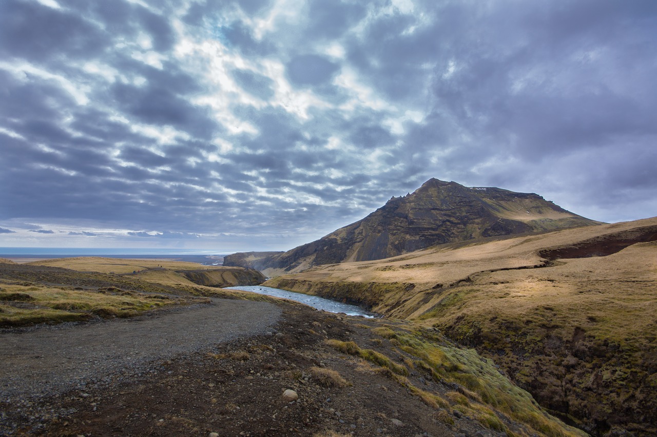 river iceland landscape free photo