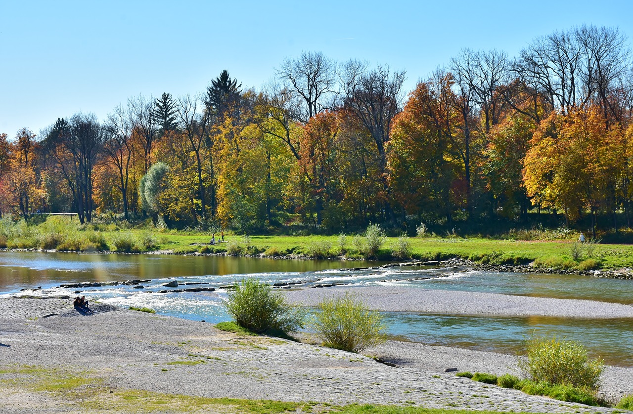 river water autumn free photo