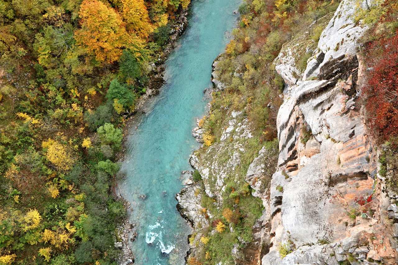 river drone aerial free photo