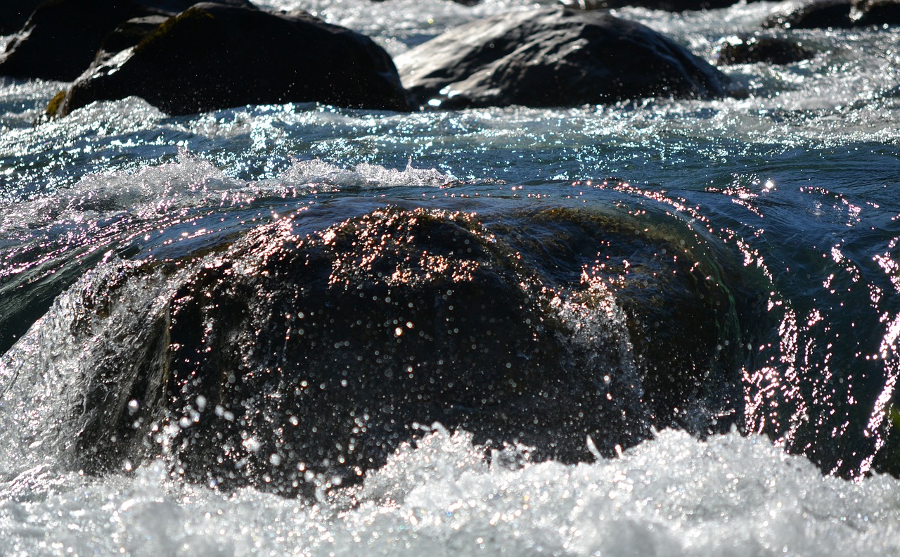 river water sunset free photo