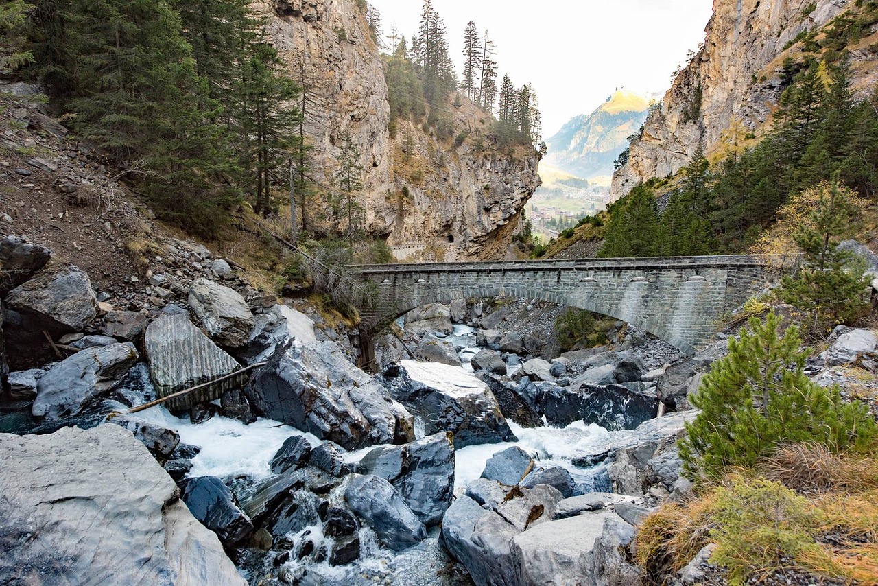 river bridge switzerland free photo