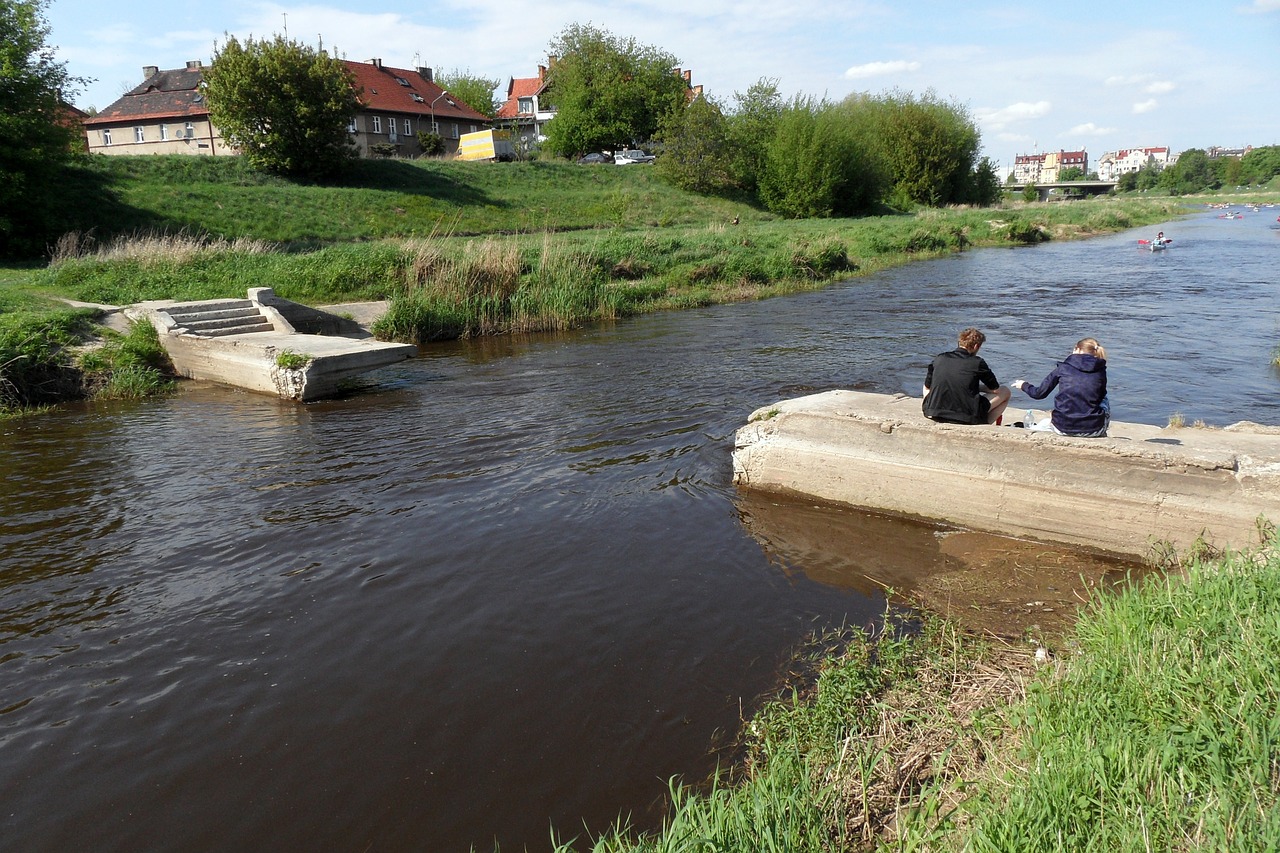 river  poznan  bridge free photo