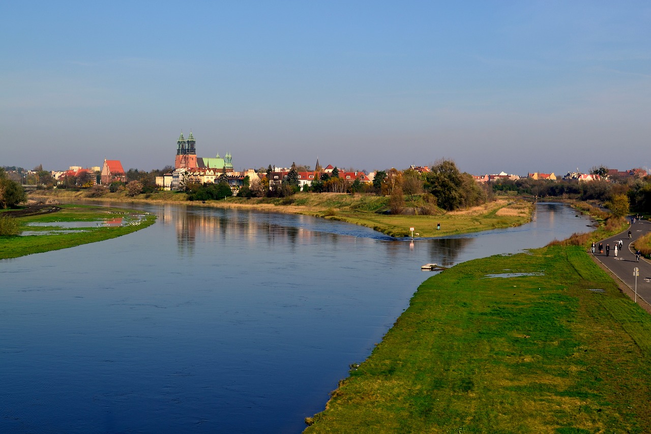 river  poznan  poland free photo