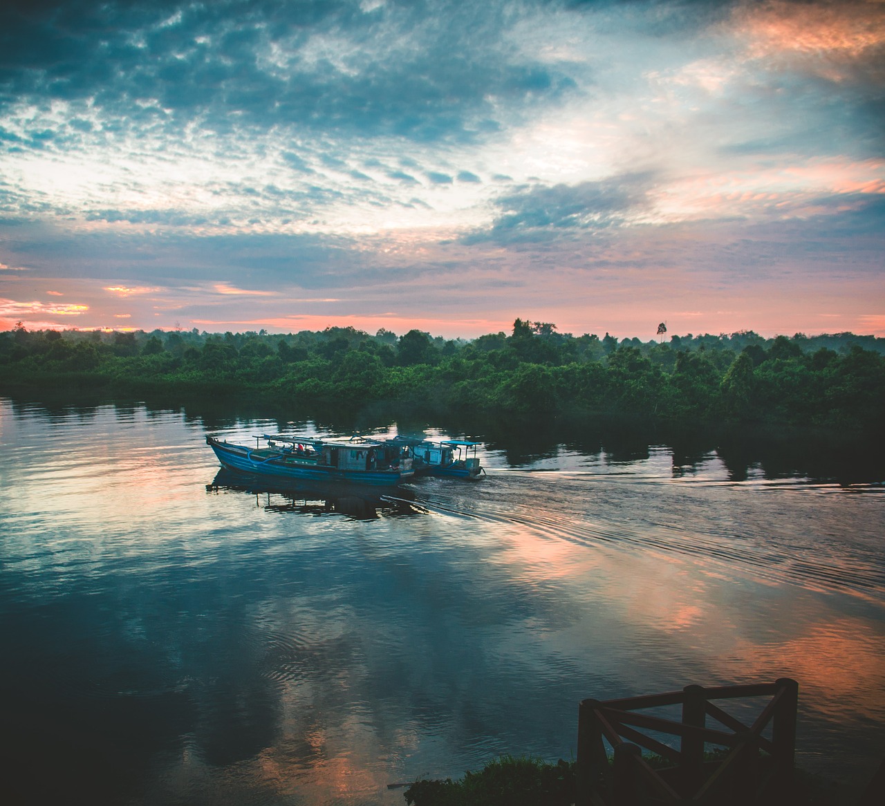 river  gold  sunset free photo