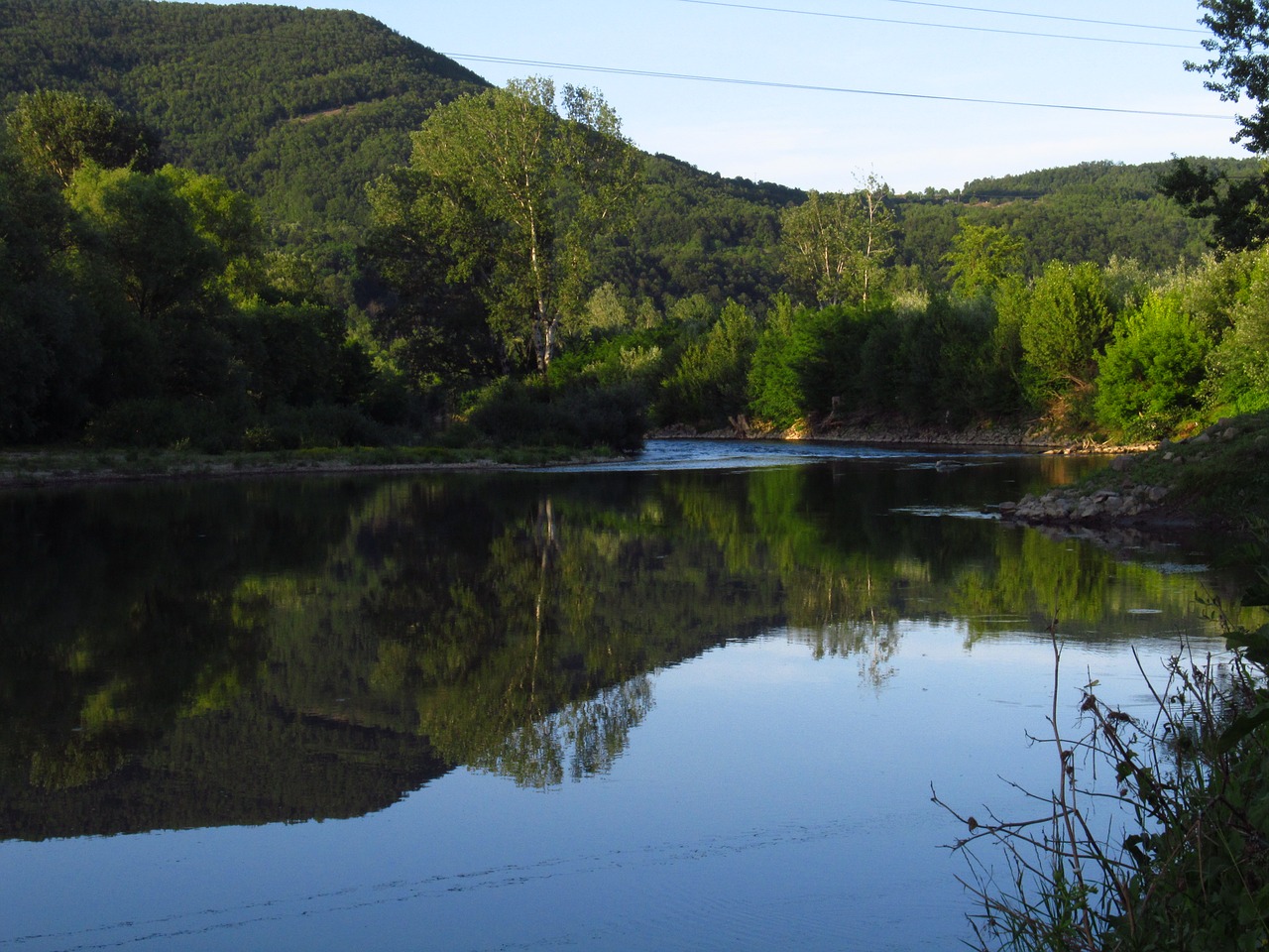 river  landscape  trees free photo