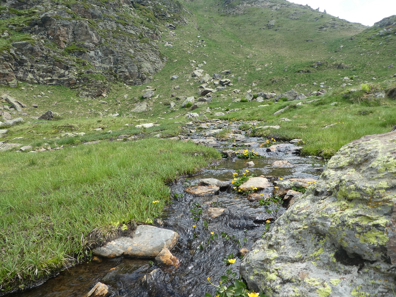 river  mountain  andorra free photo