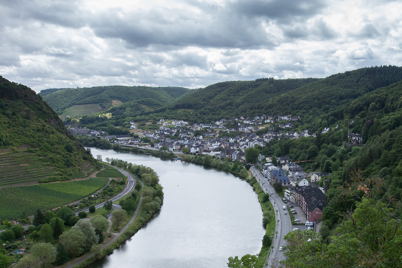 river  mosel  vineyards free photo