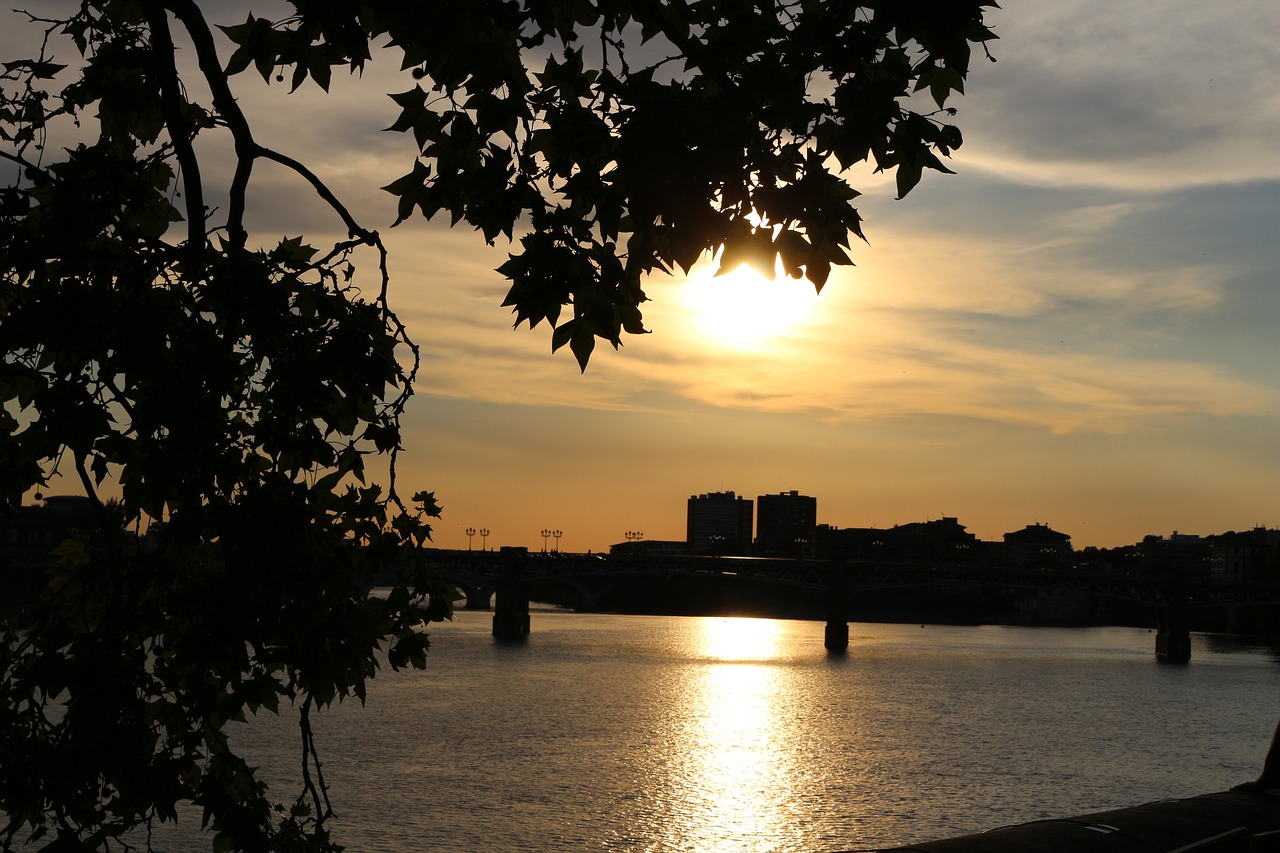 river  evening  sunset free photo