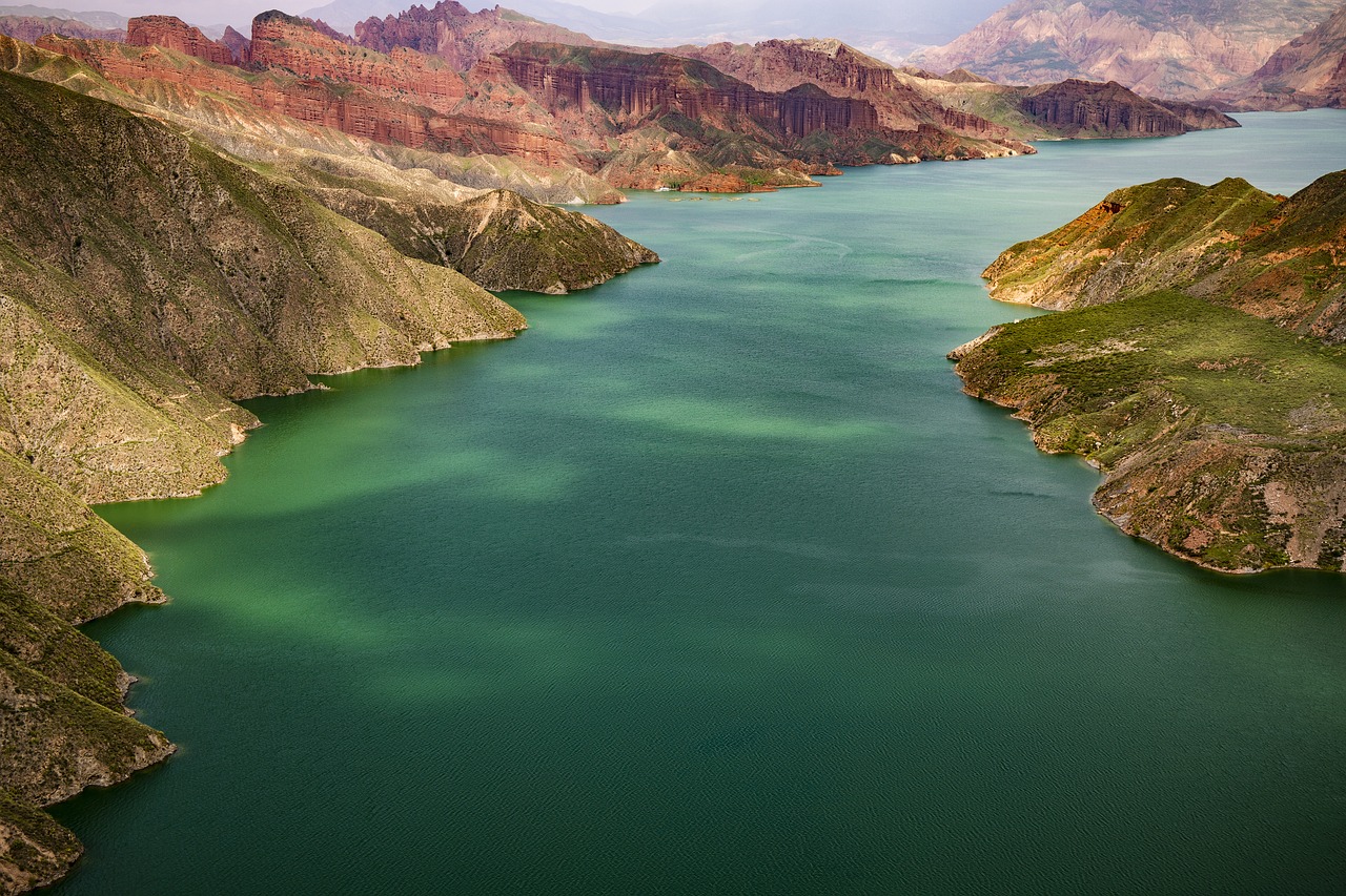 river  green  landscape free photo