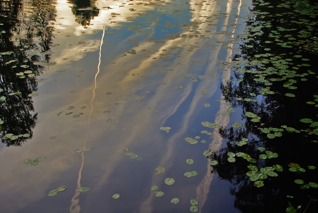 river reflection sky free photo