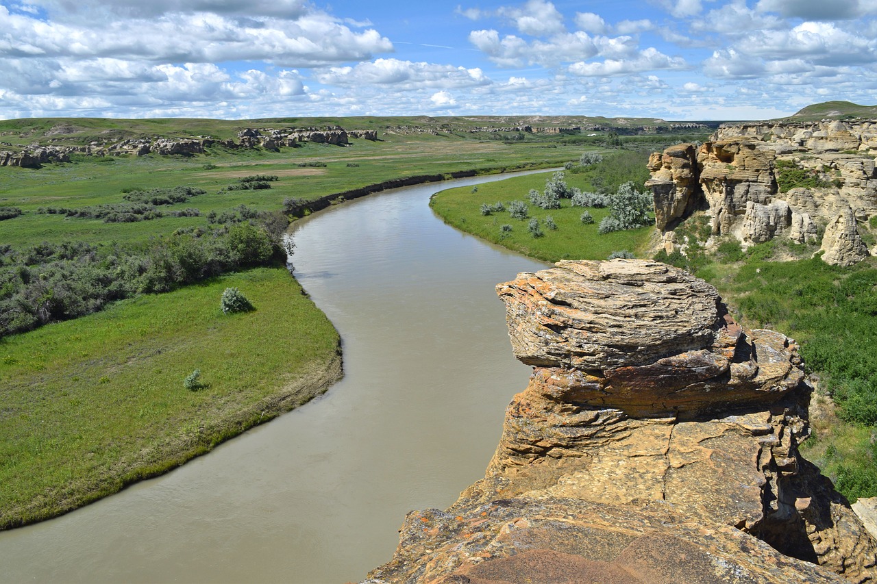 river  summer  rock free photo