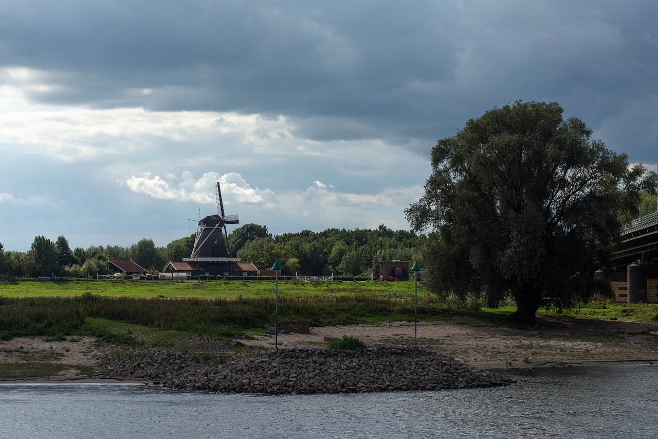 river  landscape  mill free photo