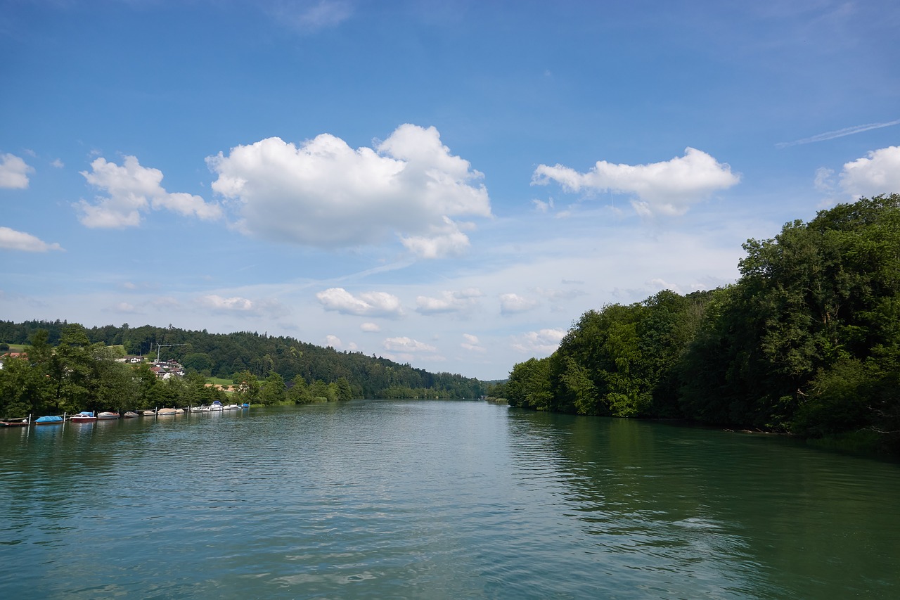 river  clouds  landscape free photo