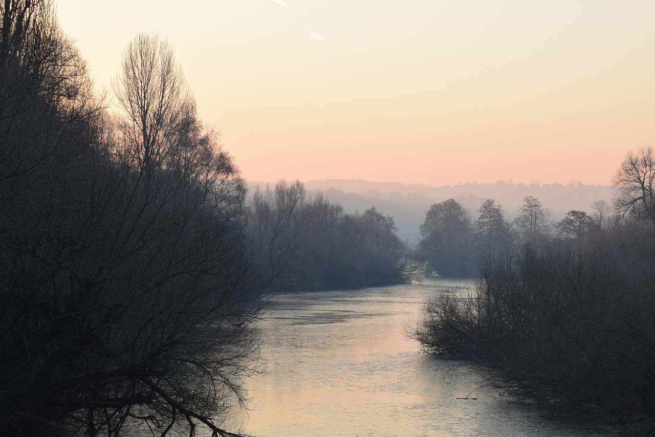 river  cold  winter free photo