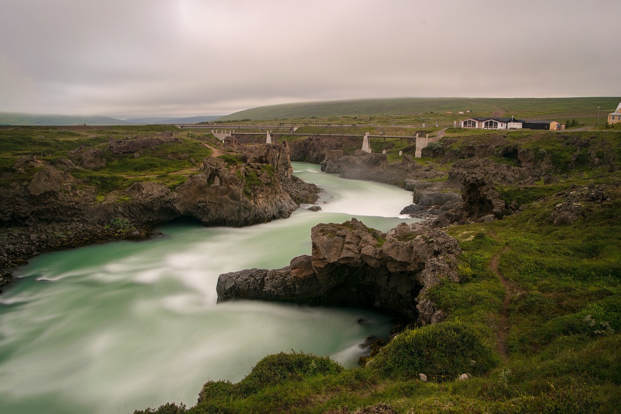 river  landscape  iceland free photo