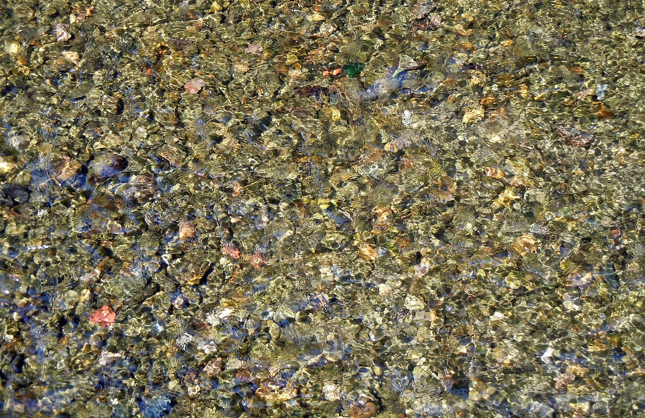 river pebbles water free photo