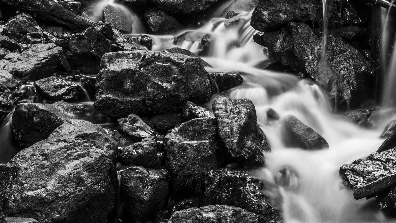 river  rocks  slow water free photo