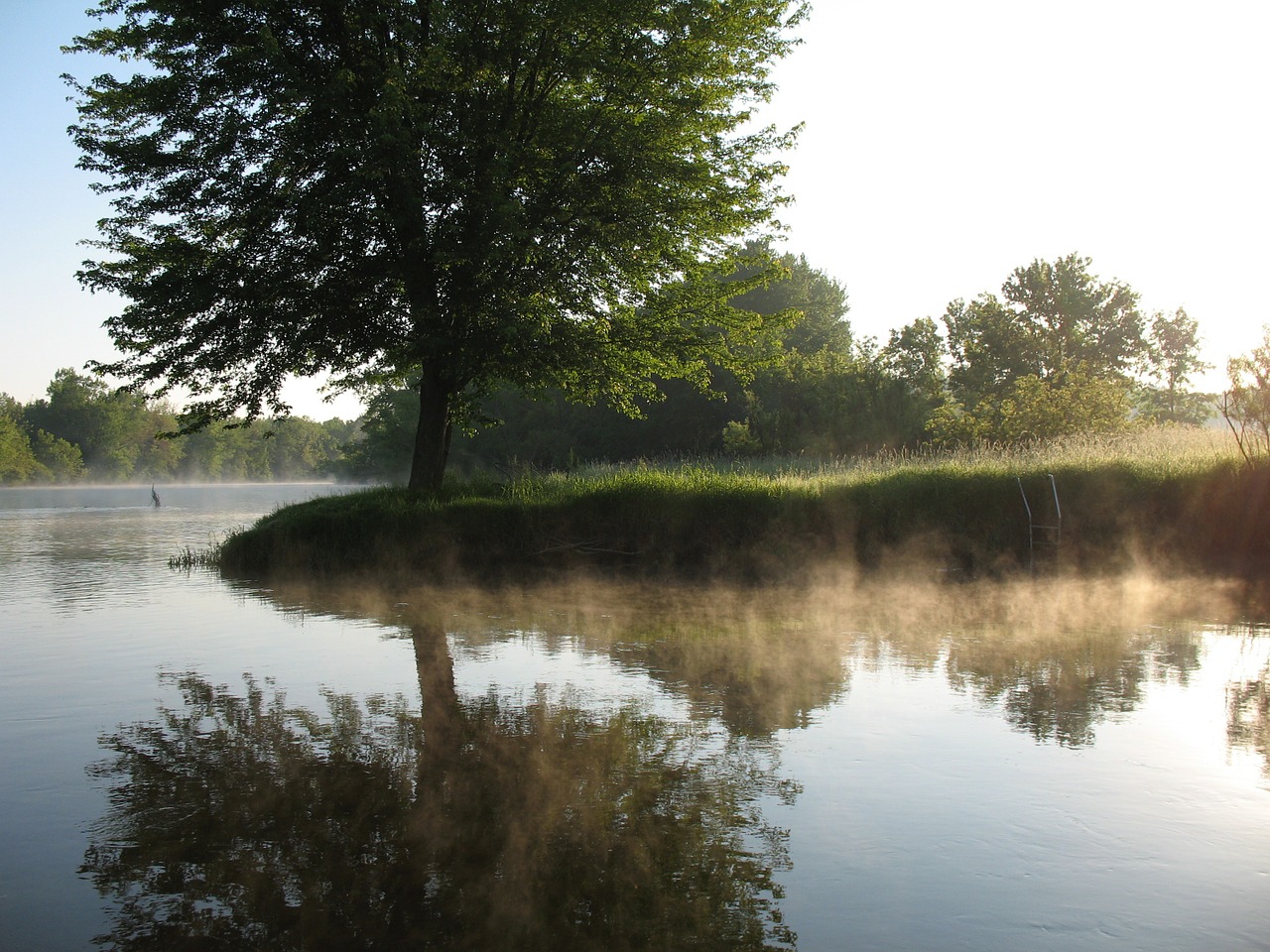 river reflection water free photo