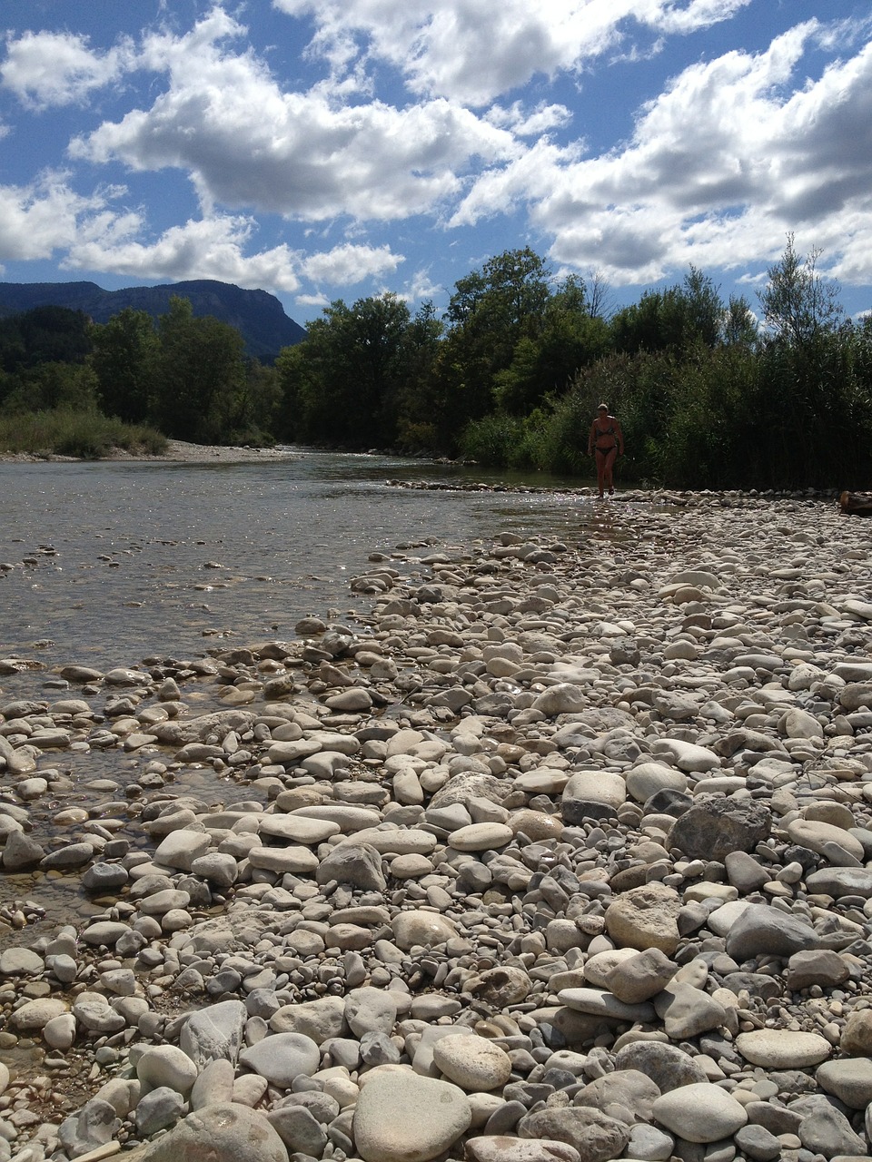 river stones water free photo