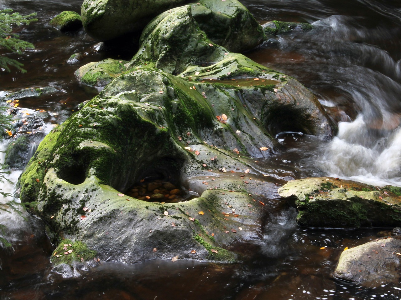 river water rock free photo