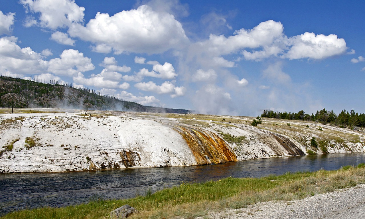 river water yellowstone national park free photo
