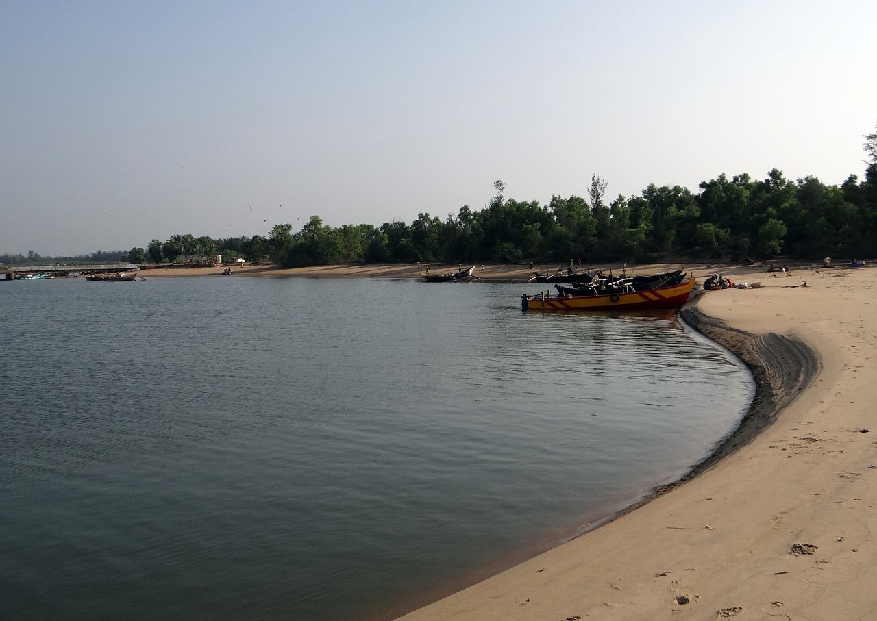 river gangavali estuary free photo