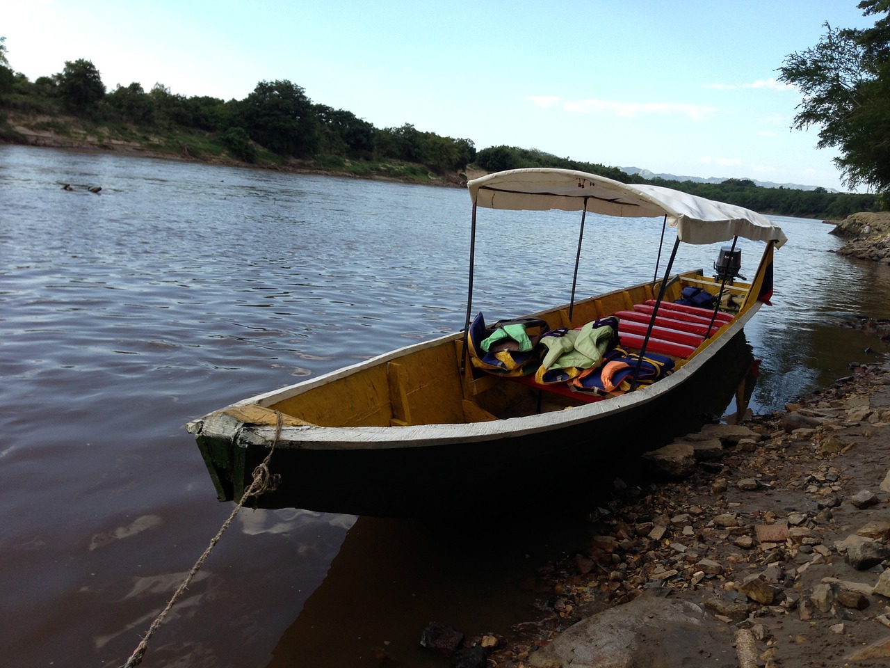 river boat nature free photo