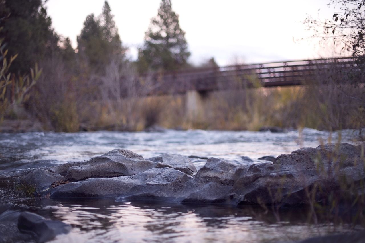 river stones bridge free photo