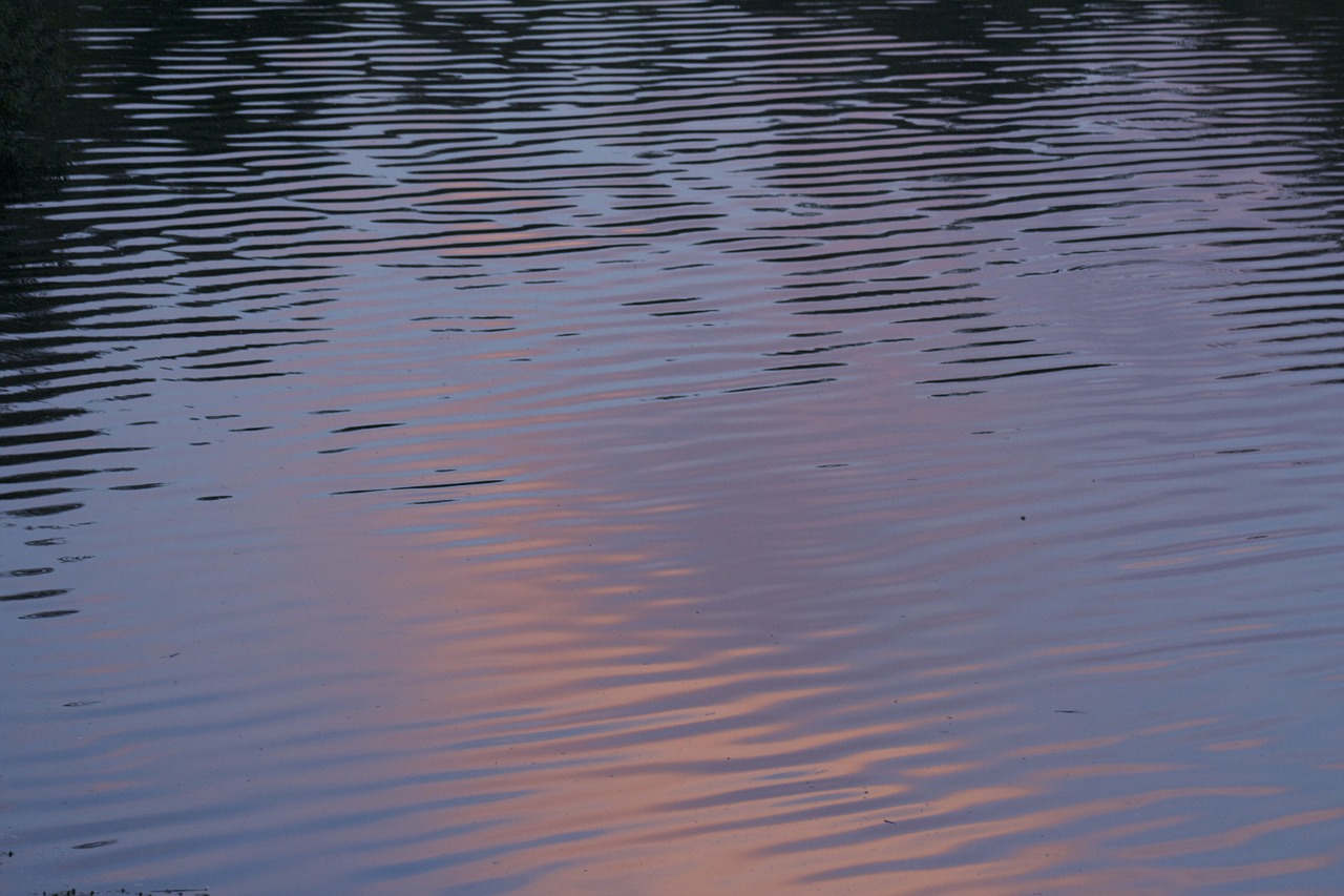 river sunset water free photo