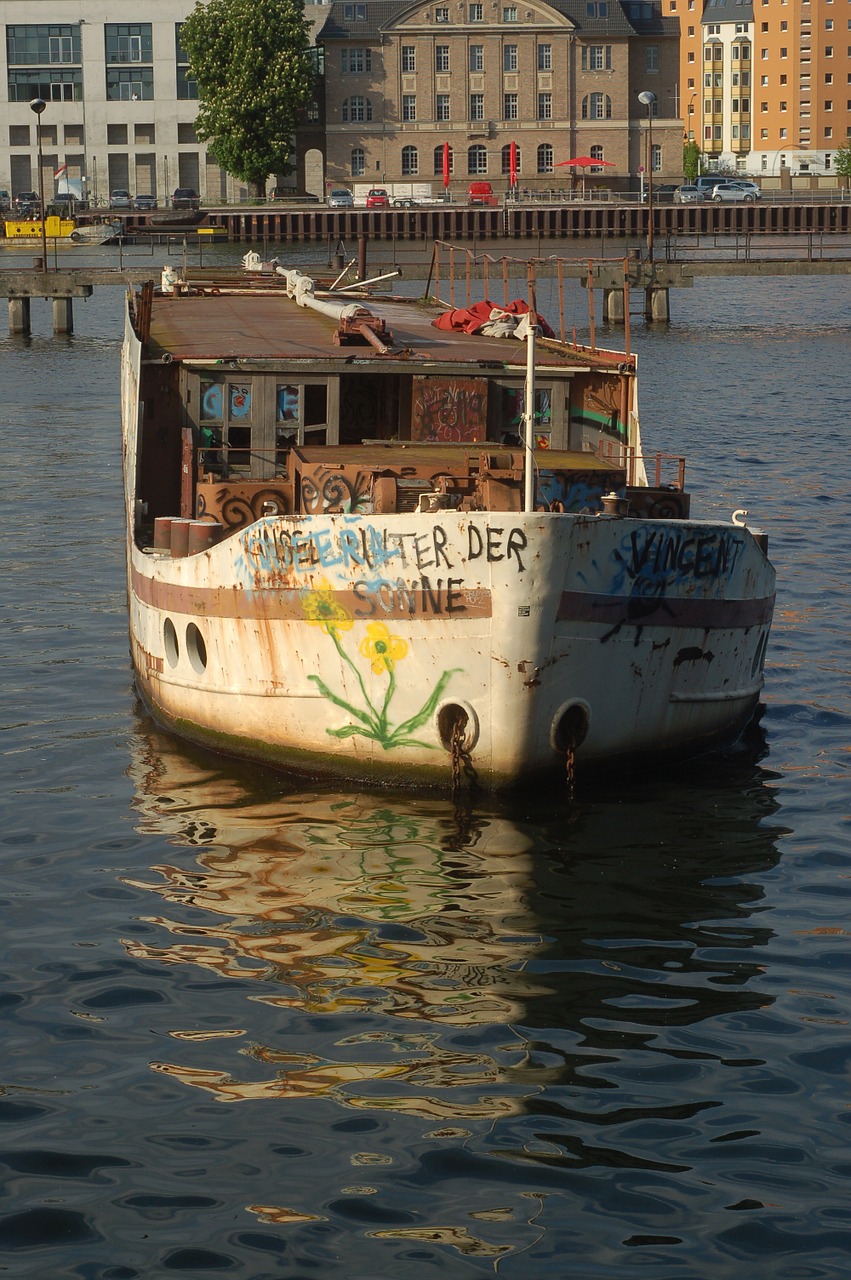 river ship old free photo