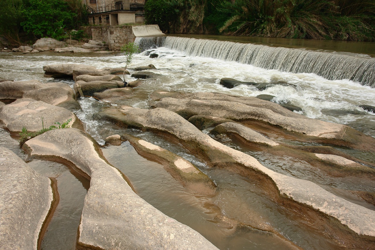 river dam stones free photo