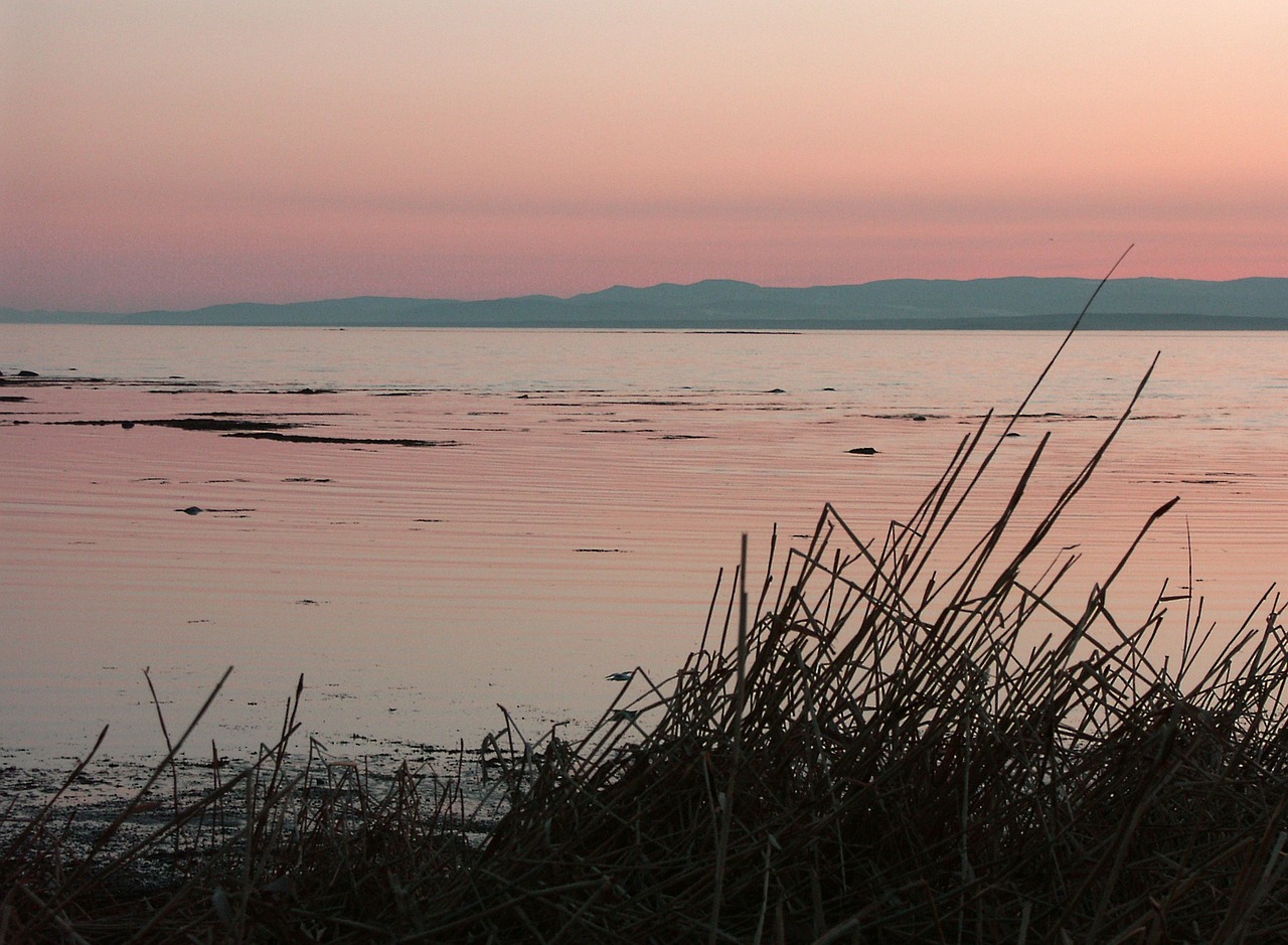 river sky sunset free photo