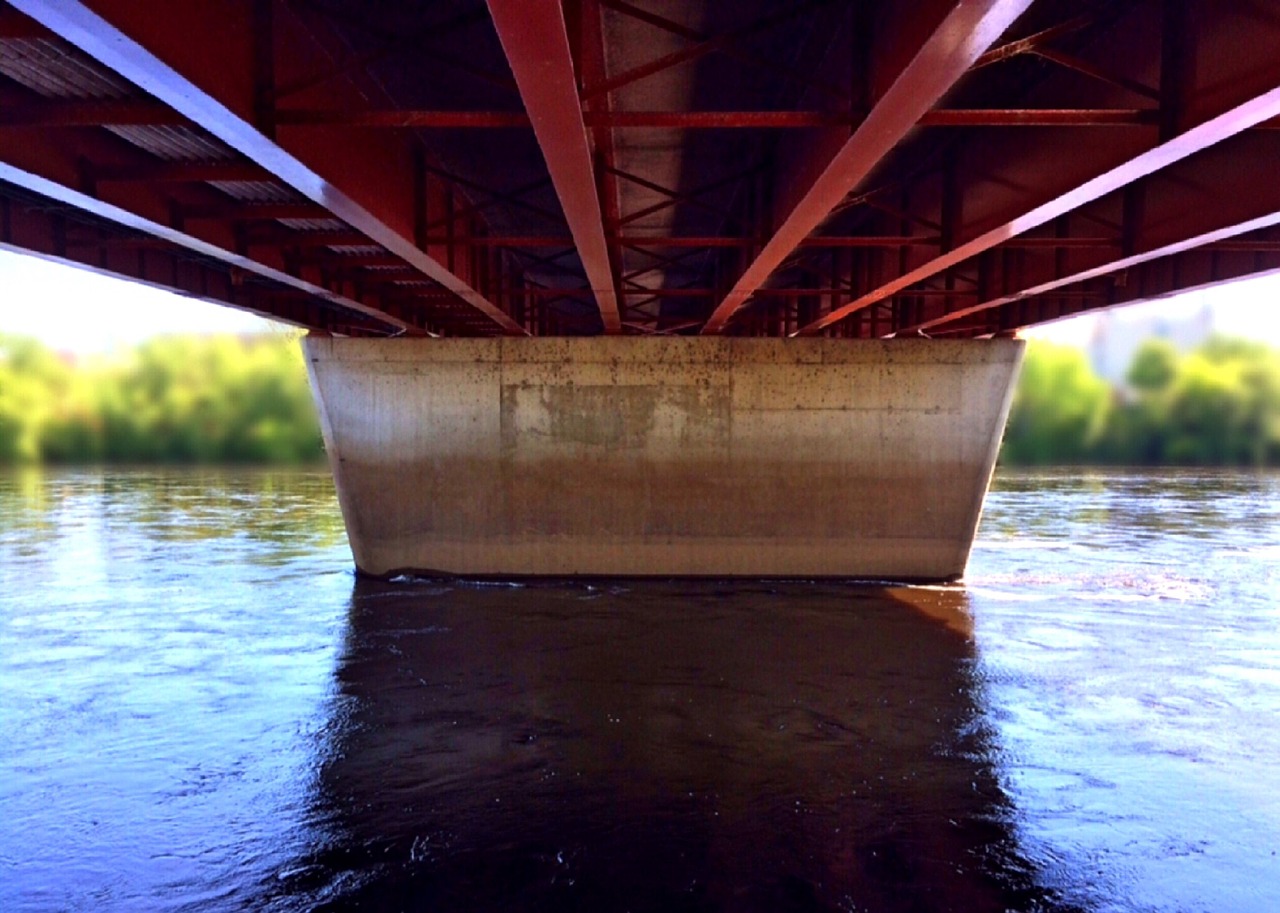 river bridge water free photo