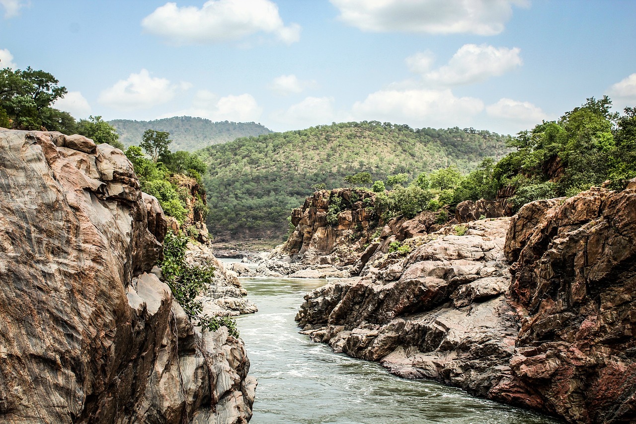 river gorge india free photo