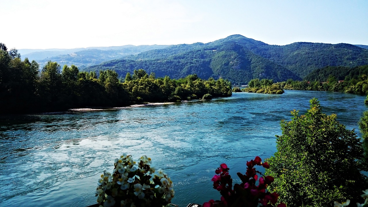 river nature serbia free photo