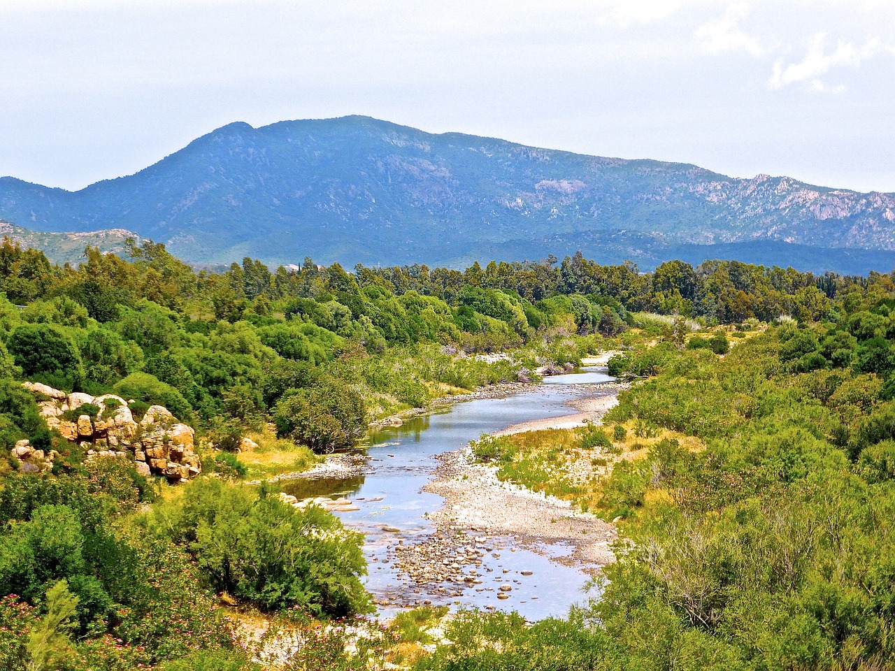 river rural nature free photo