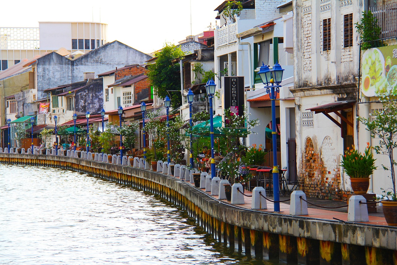 river malacca river city free photo