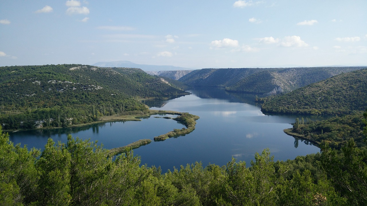 river krka national park croatia free photo