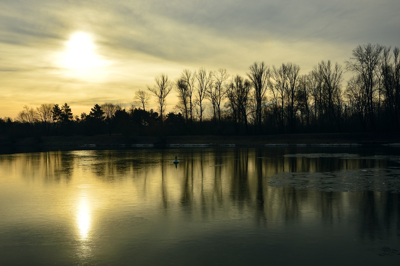 river landscape  river  sunrise free photo