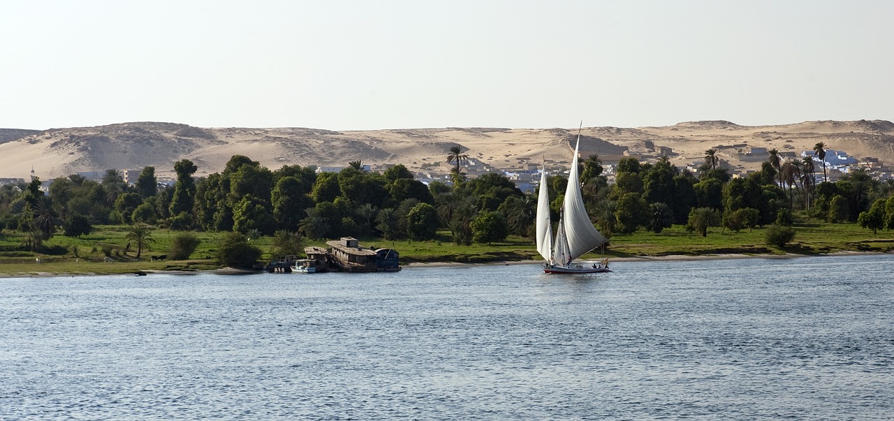 river nile egypt sailboat free photo